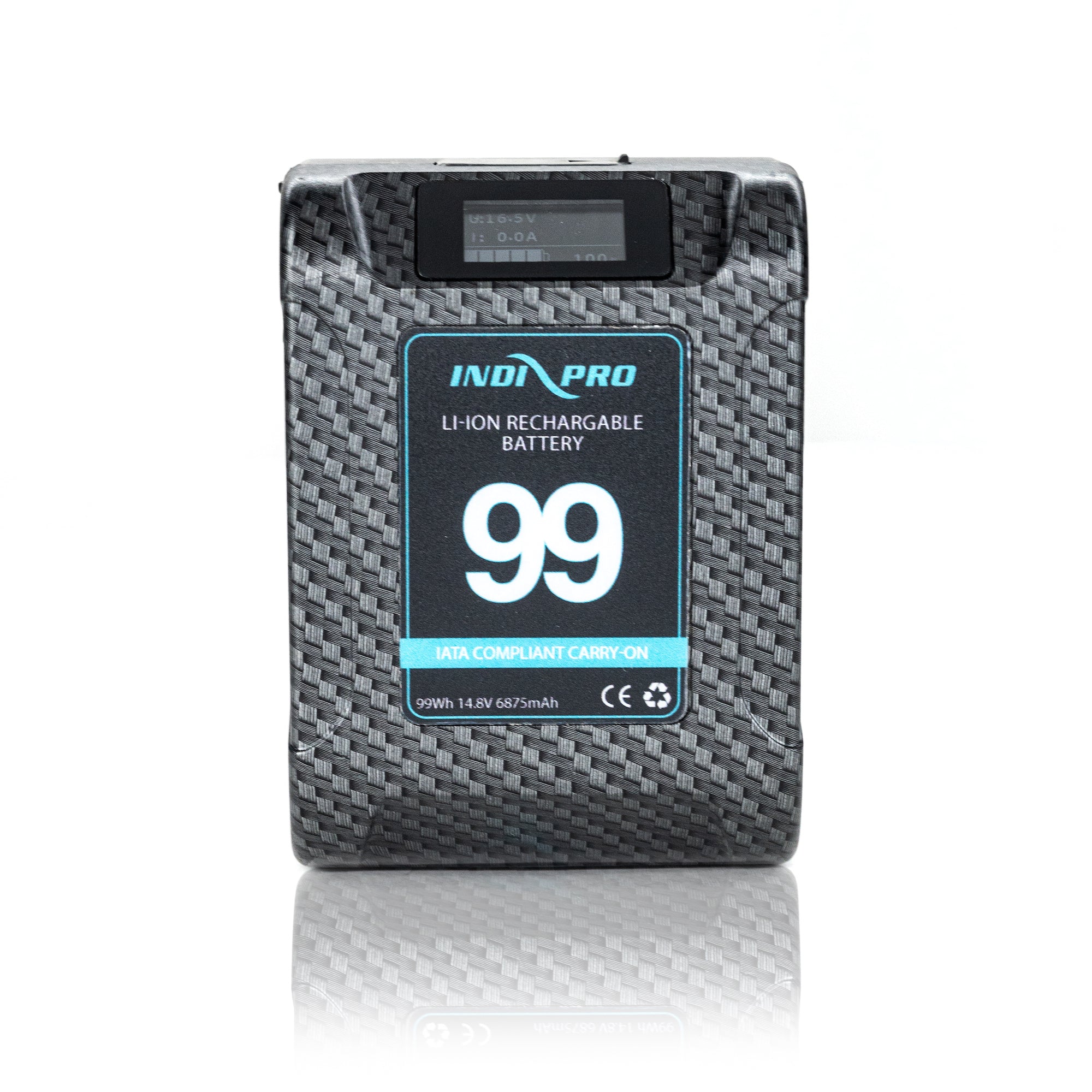 Alpha Series 99Wh V-Mount Li-Ion Battery (Carbon Fiber) Blackmagic Pocket Cinema Camera 4K/6K/ 6K Pro Kit BMD Pocket 4K/6K Indipro