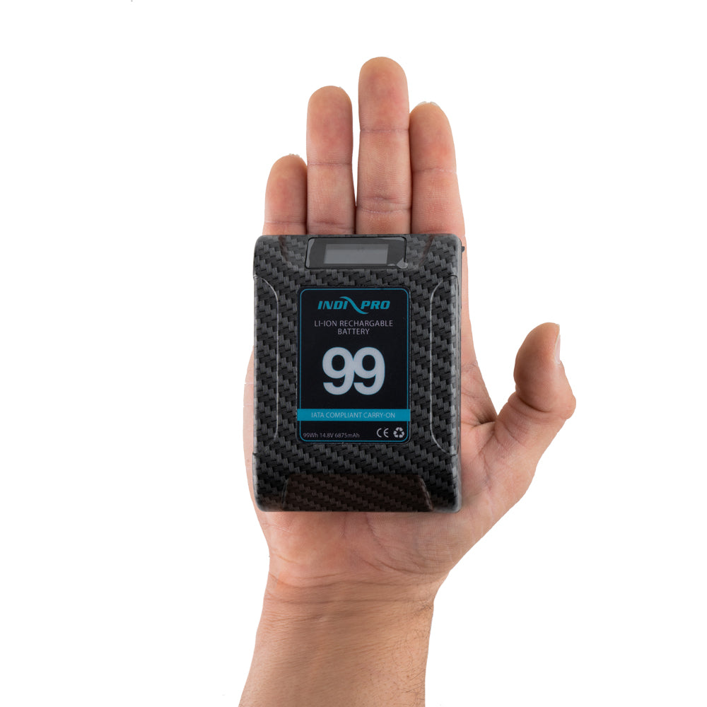 Alpha Series 99Wh V-Mount Li-Ion Battery (Carbon Fiber) Blackmagic Pocket Cinema Camera 4K/6K/ 6K Pro Kit BMD Pocket 4K/6K Indipro
