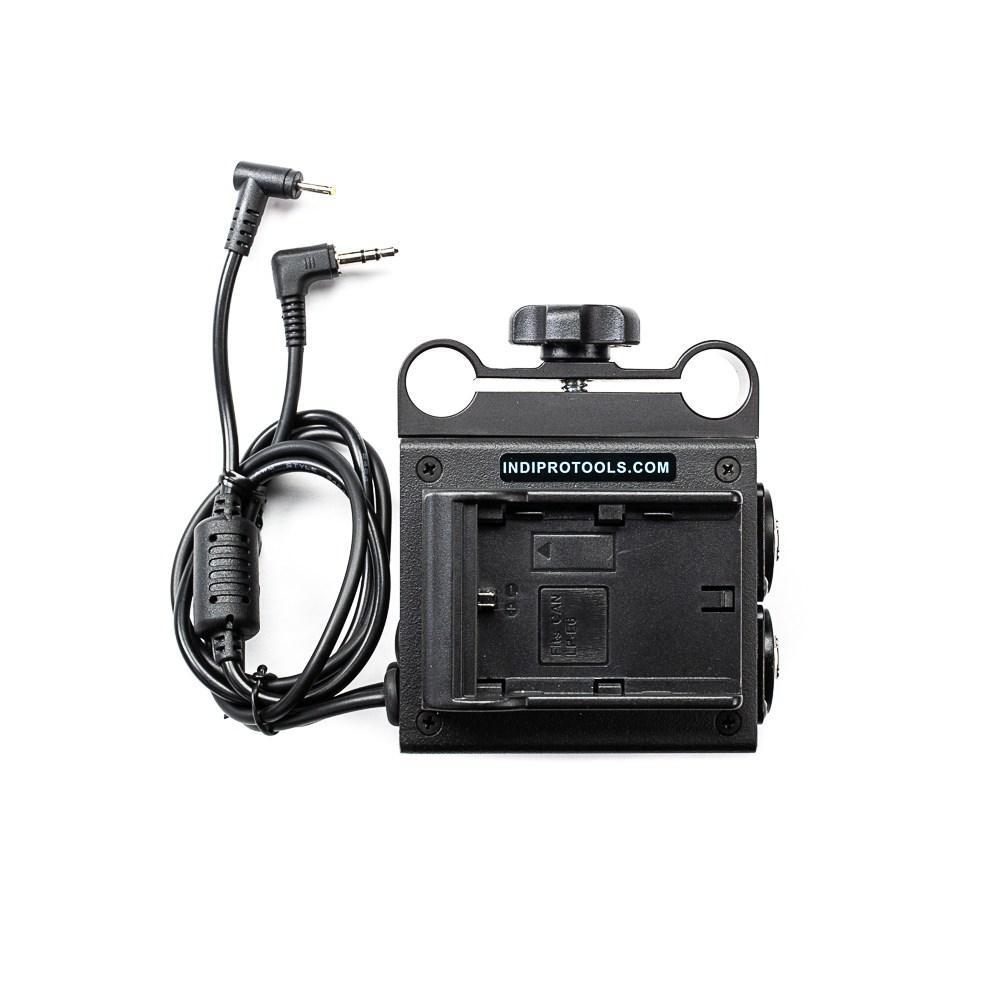 Refurbished Power Grid & XLR Audio Box with Dual LP-E6 Plates for Blackmagic Pocket Cinema Camera Indipro