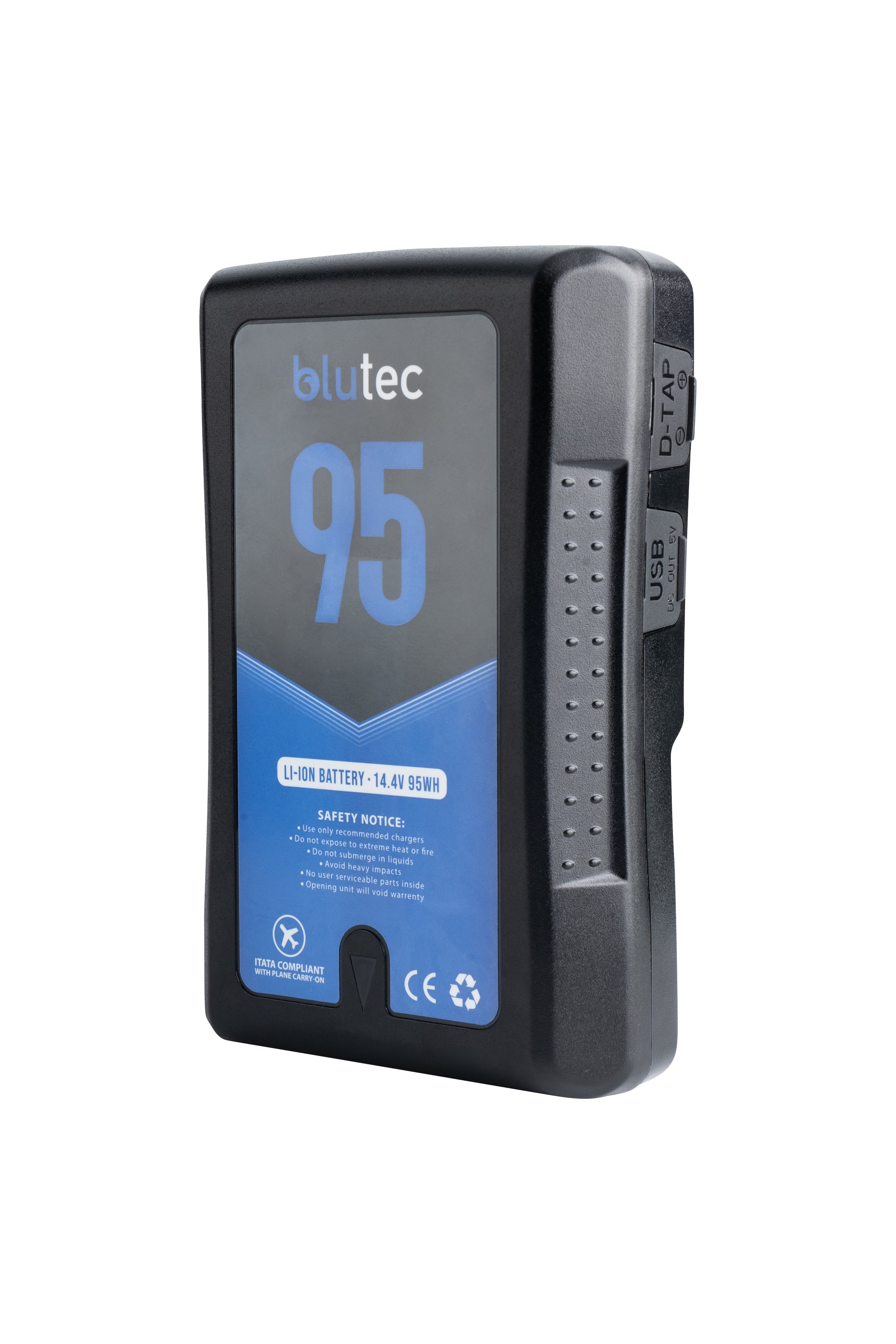 Blutech 95Wh V-Mount Battery and Charger Kit Indipro Tools