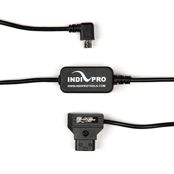 D-Tap to Right-Angle 5 Volt Micro-USB Cable (24", Regulated) Cables Indipro 