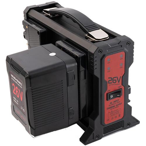 Micro-Series 26V 260Wh Lithium-Ion Battery and 26V Charger Kit (Gold Mount) Indipro