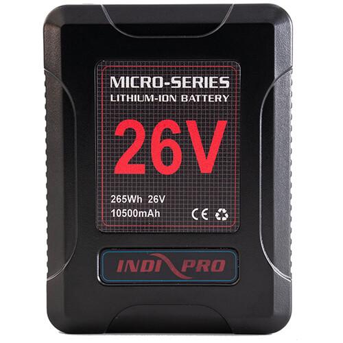 Micro-Series 26V 260Wh Lithium-Ion Battery and 26V Charger Kit (V-Mount) Indipro