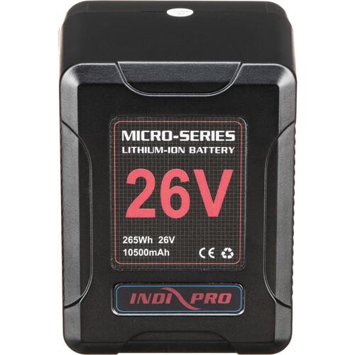 Micro-Series 26V 260Wh Lithium-Ion Battery (Gold Mount) & D-Tap Charger Kit Indipro