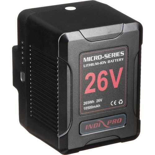 Micro-Series 26V 260Wh Lithium-Ion Battery (Gold Mount) & D-Tap Charger Kit Indipro