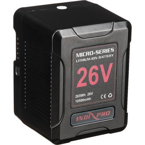 Micro-Series 26V 260Wh Lithium-Ion Battery (V-Mount) & D-Tap Charger Kit Indipro