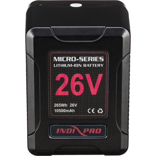 Micro-Series 26V 260Wh Lithium-Ion Battery (V-Mount) & D-Tap Charger Kit Indipro