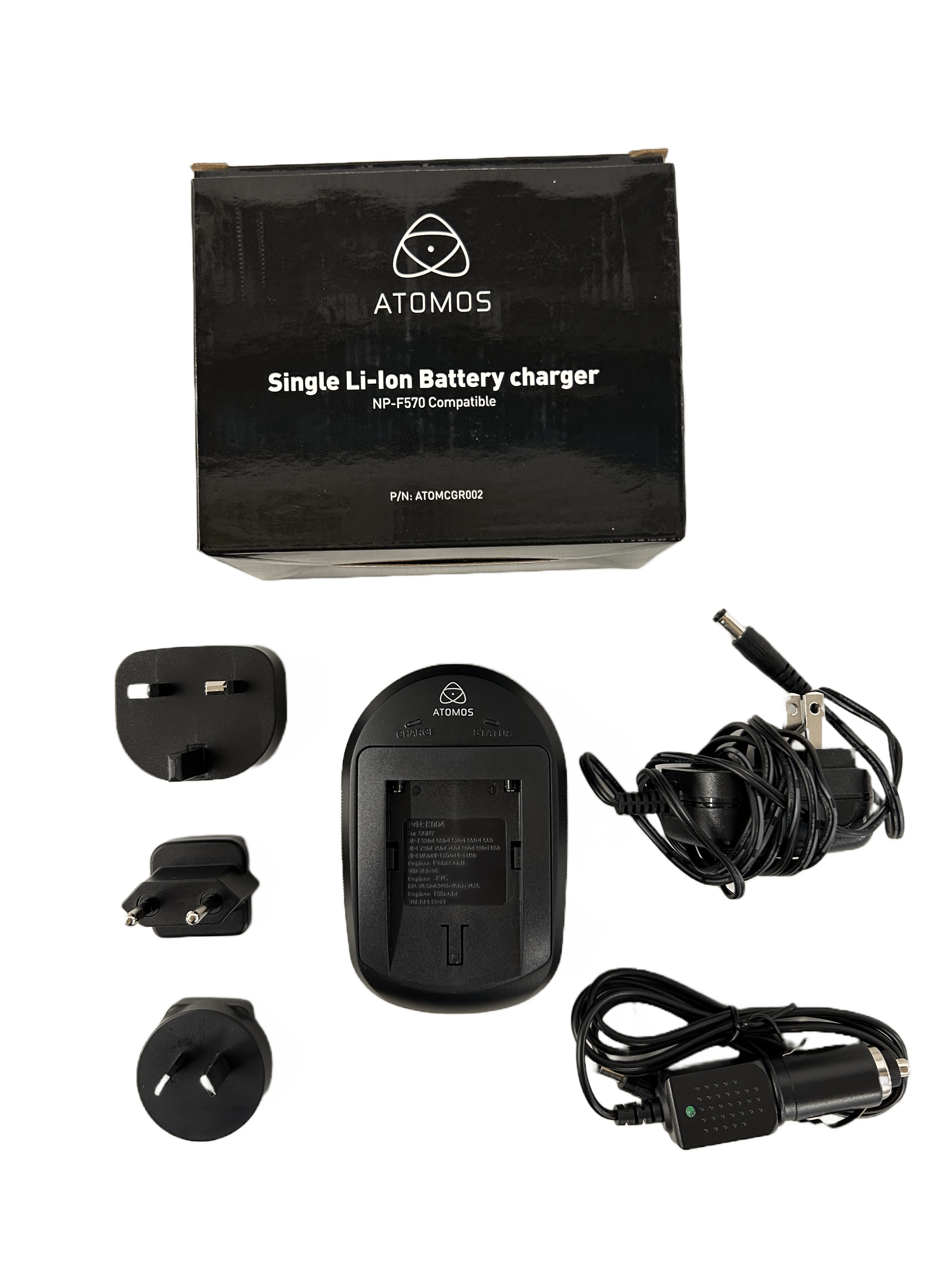 Open Box Atomos Single Battery 1000mA Charger and Cable Indipro Tools