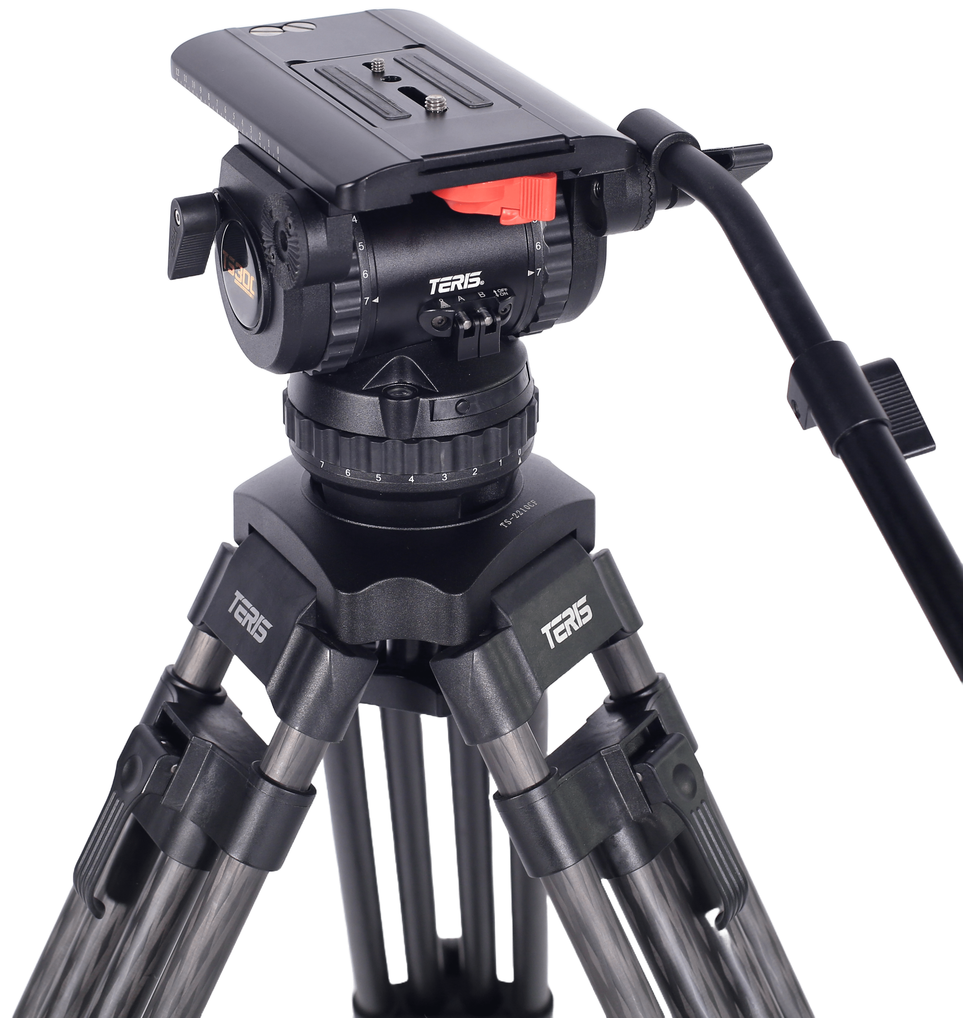 TS300CF Fluid Head and Tripod Kit Fluid Head & Tripod Kit TERIS