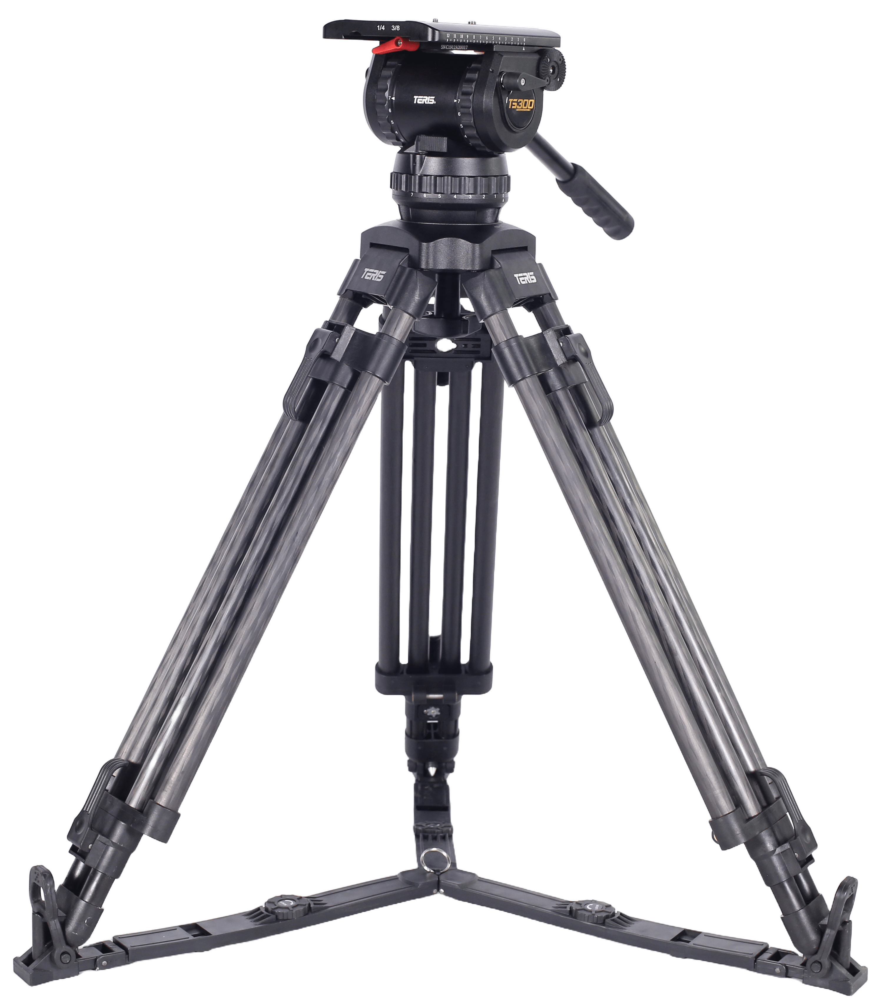 TS300CF Fluid Head and Tripod Kit Fluid Head & Tripod Kit TERIS
