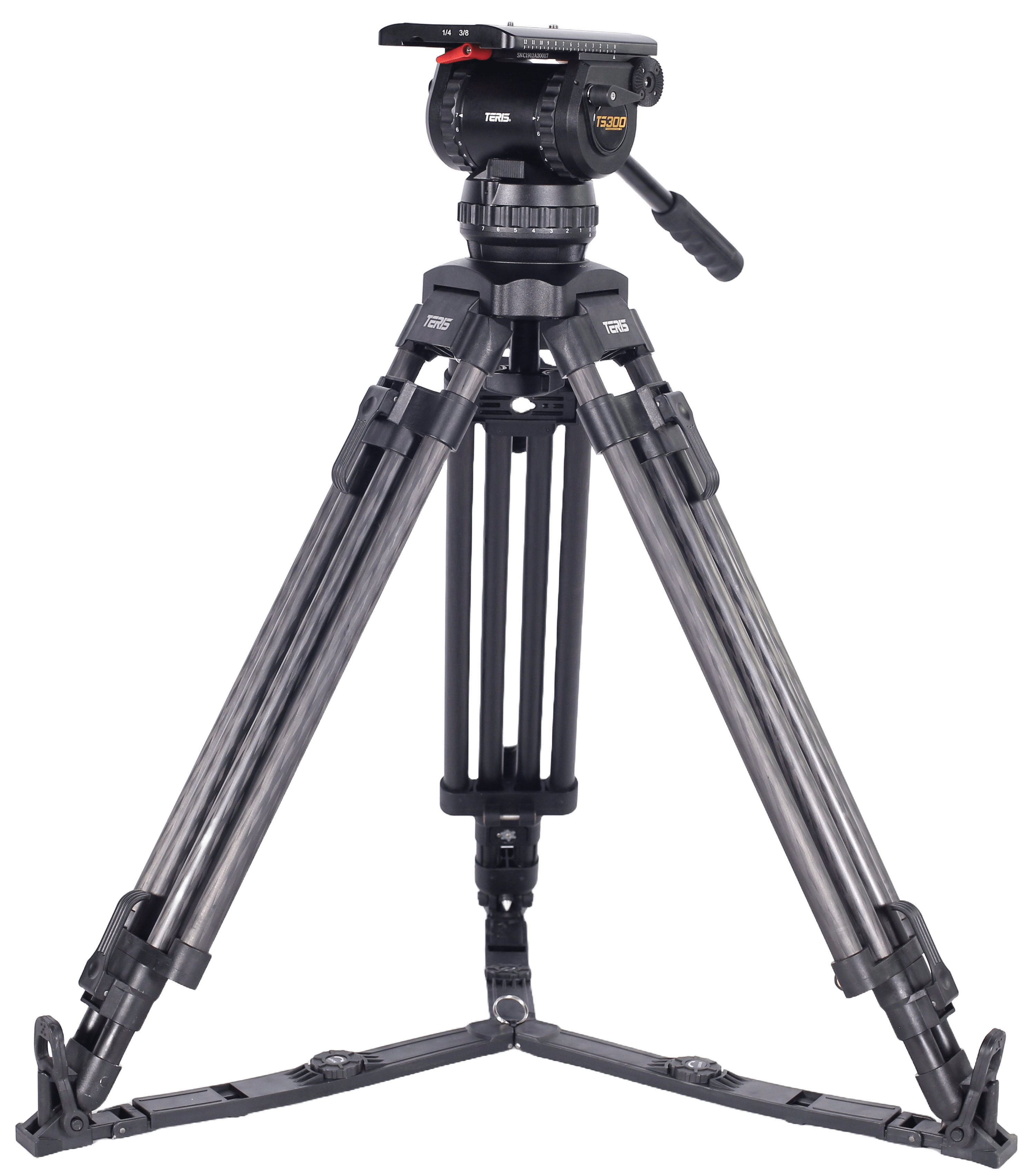 TS300CF Fluid Head and Tripod Kit Fluid Head & Tripod Kit TERIS 