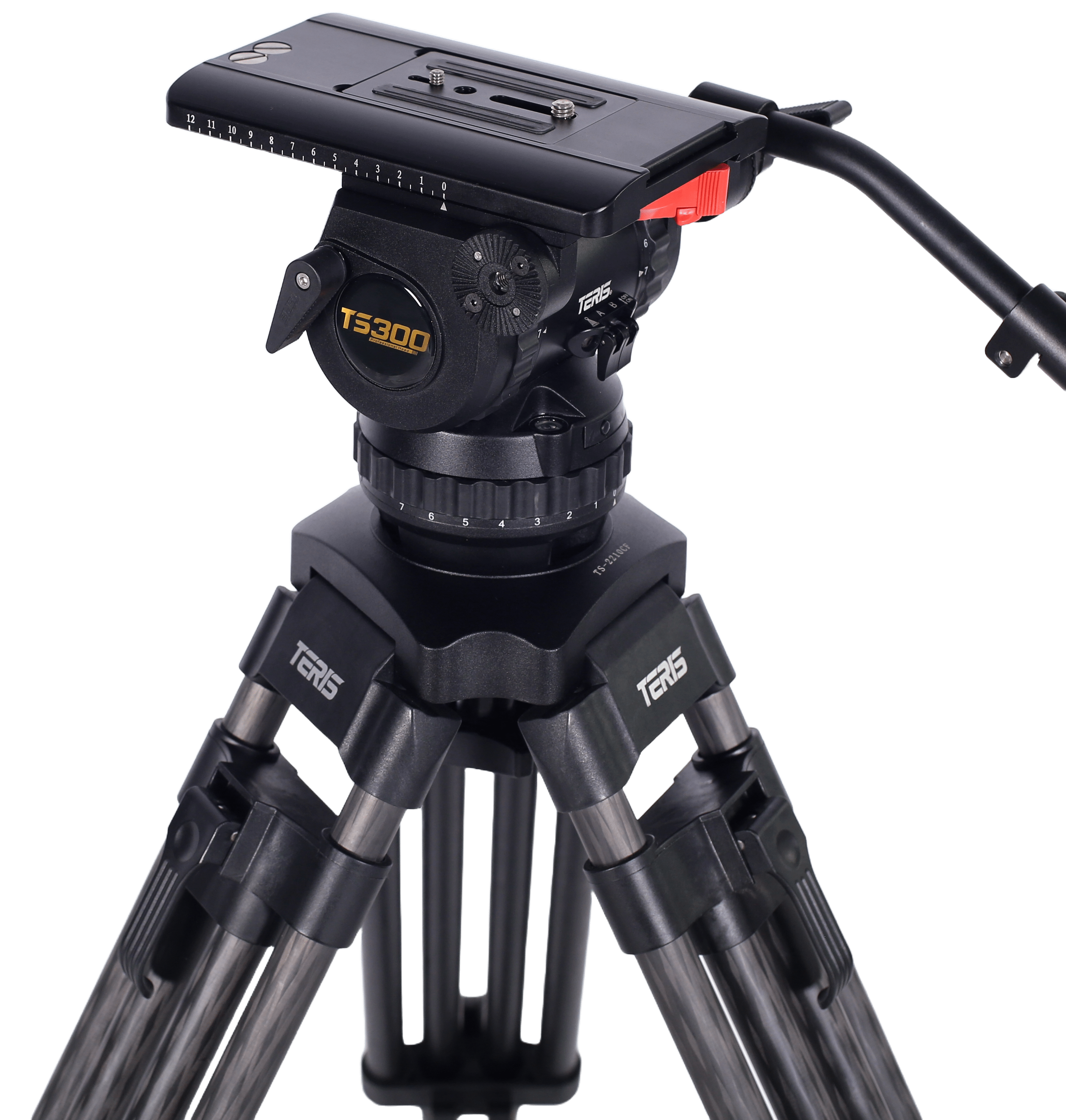 TS300CF Fluid Head and Tripod Kit Fluid Head & Tripod Kit TERIS