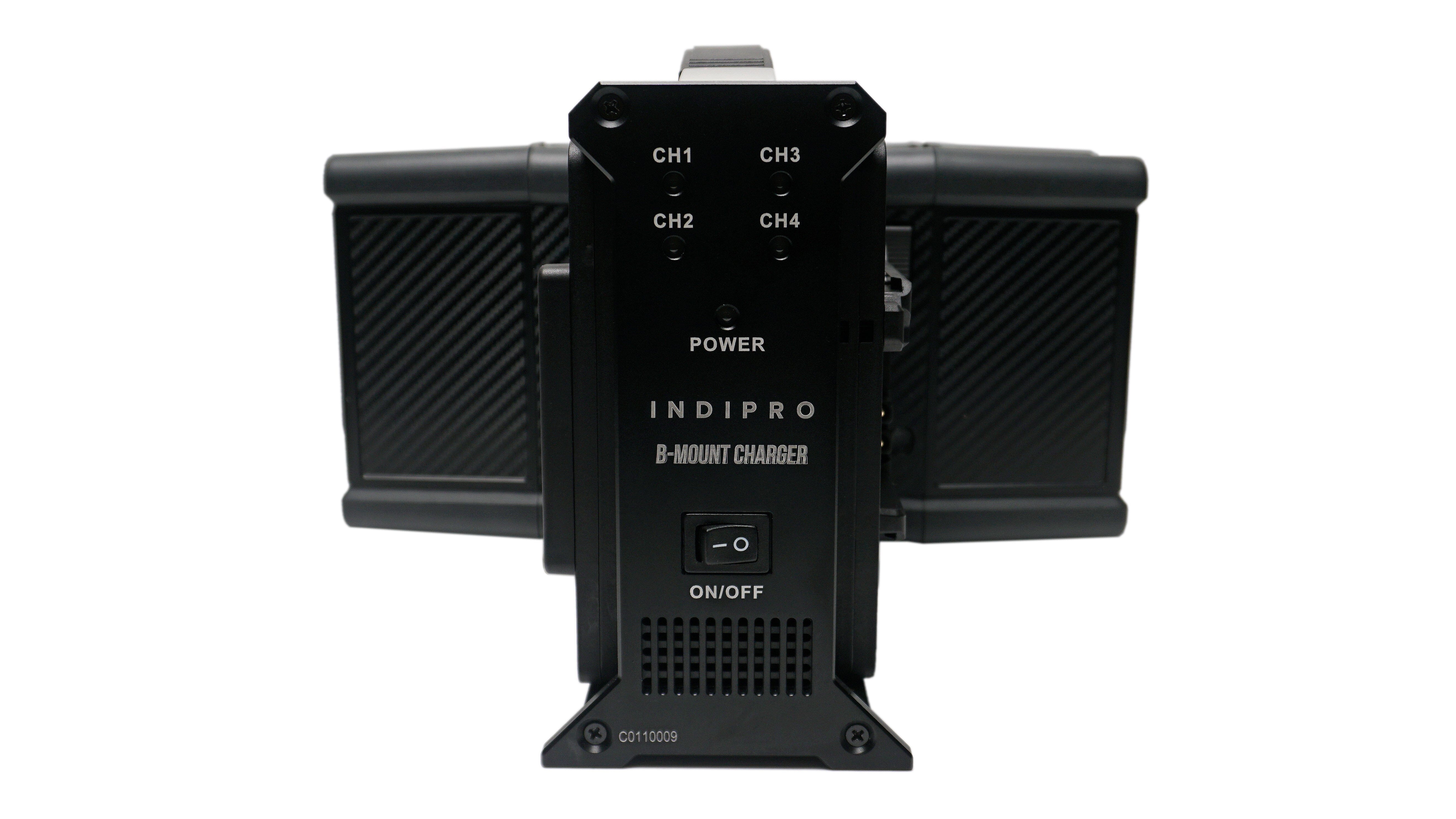 2x Indipro B-Mount 28.8V Li-Ion Batteries & Quad B-Mount Battery Charger Kit Battery Kit Indipro 