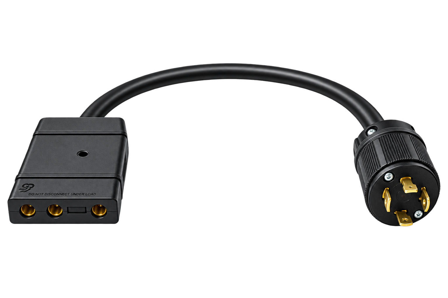 Indipro 240V Twistlock Adapter – 30A/240V 4-Pin Twist-Lock to 60A/240V Female Bates (24")