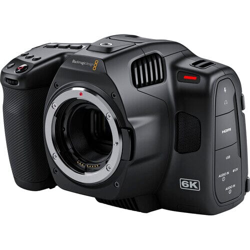 Blackmagic Design Pocket Cinema Camera 6K Pro (Canon EF) (NEW) & Indipro V-Mount Batteries, Charger, and Adapter Plate (OPEN BOX) Bundle Indipro 