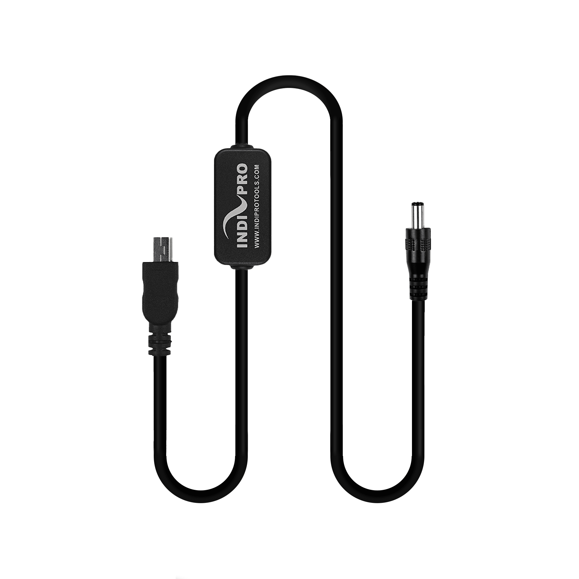 Indipro 2.1mm Male Power Cable to Mini USB Connector (20", Regulated) 2.1mm/ 2.5mm/ 2-Pin/ XLR Cables Indipro 