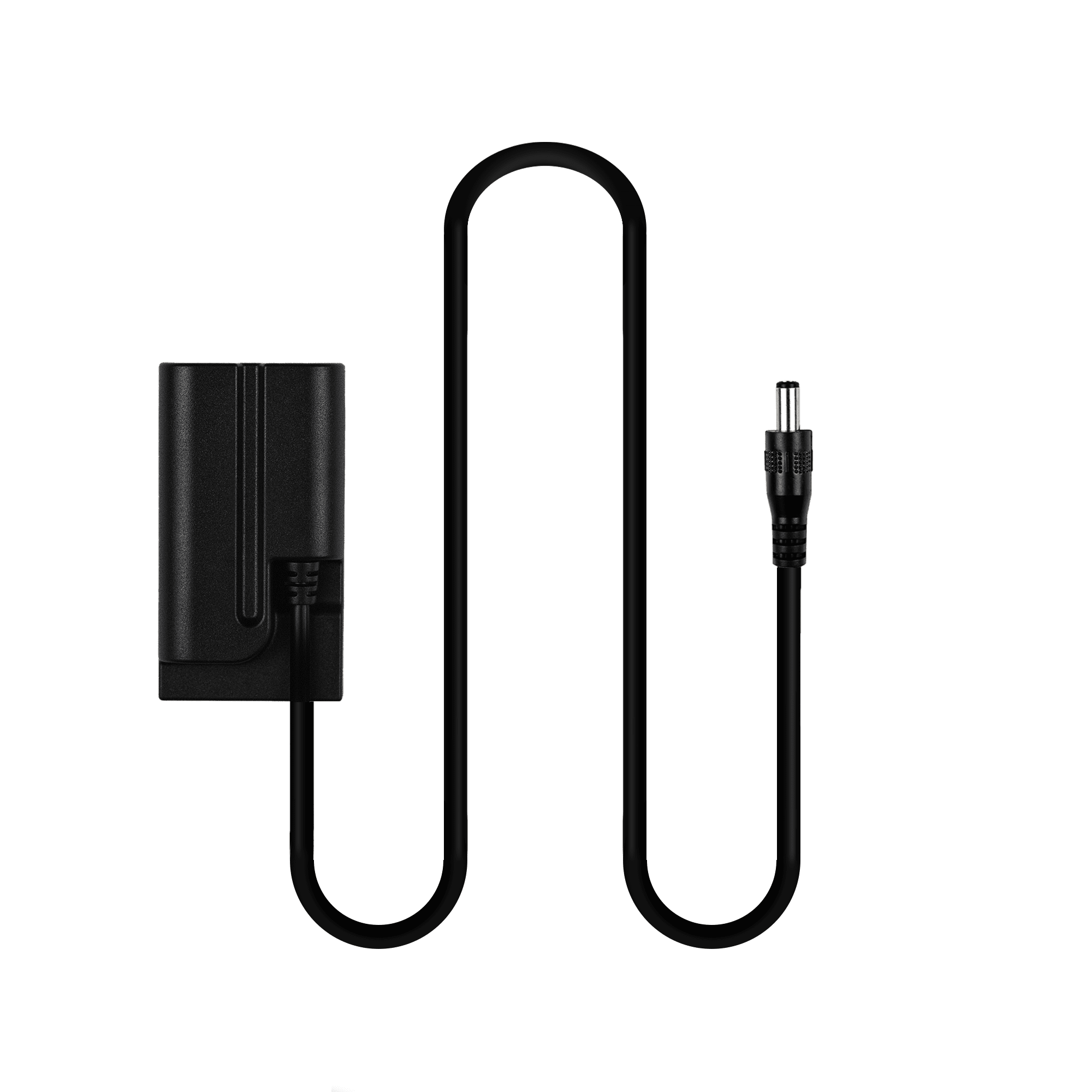 Indipro 2.1mm Male Power Cable to Sony L-Series (NP-F) Dummy Battery (20", Non-Regulated) 2.1mm/ 2.5mm/ 2-Pin/ XLR Cables Indipro 