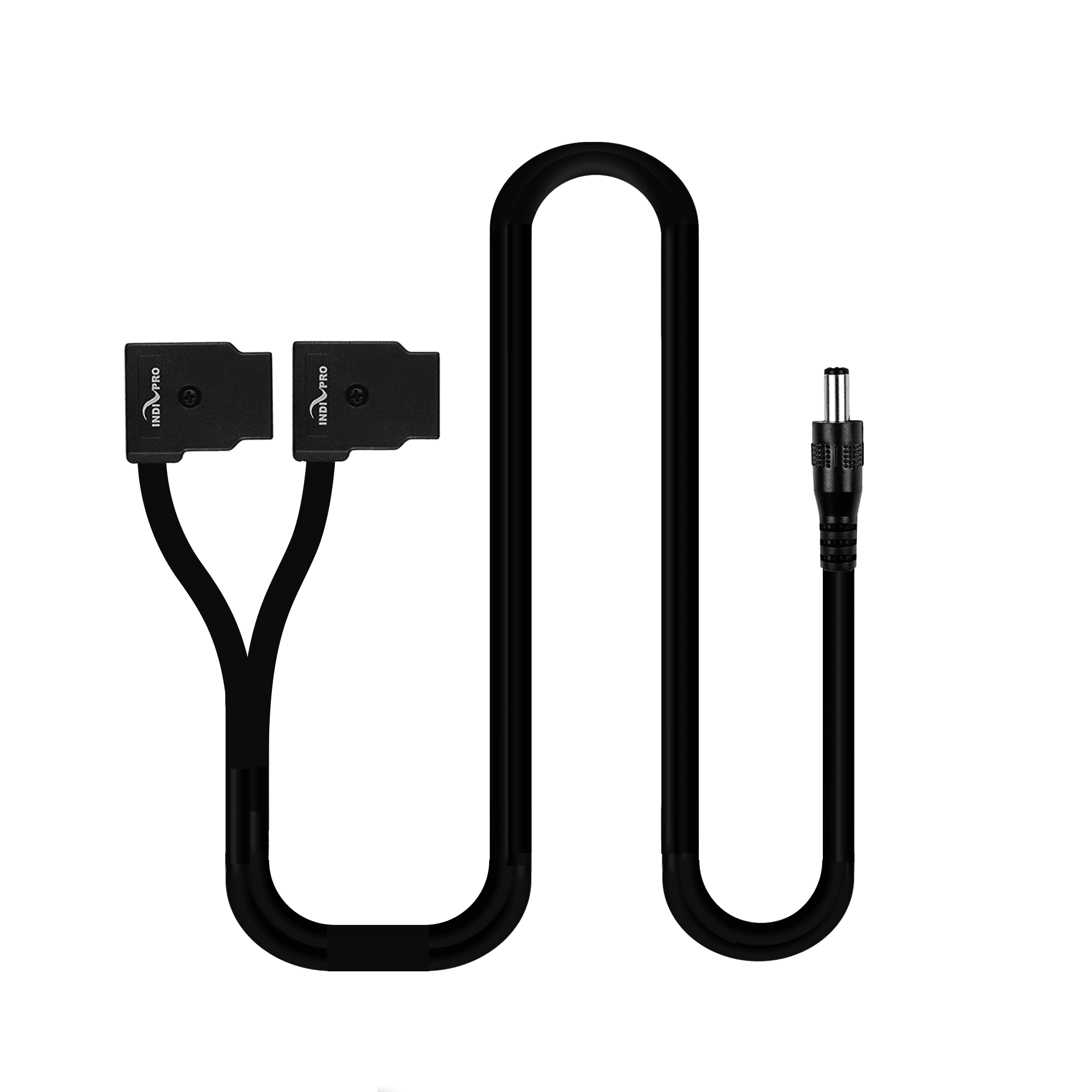 Indipro 2.5mm Male Power Cable to Dual Female D-Tap Ouputs (10", Non-Regulated) 2.1mm/ 2.5mm/ 2-Pin/ XLR Cables Indipro 