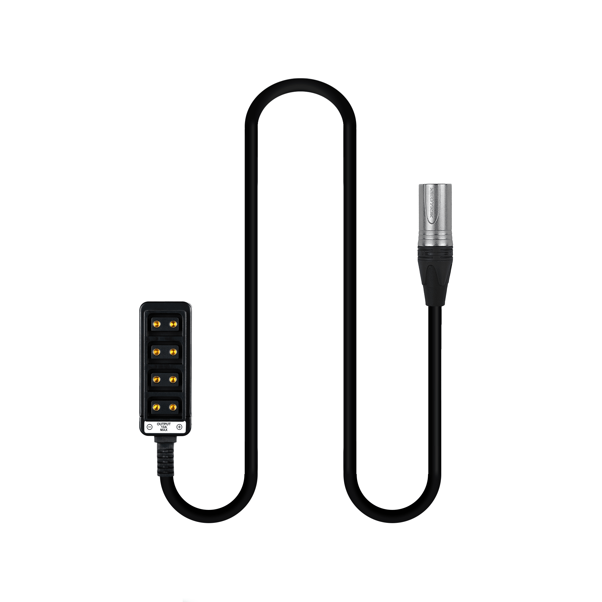 Indipro 3-Pin Male XLR Power Cable to 4x Female D-Tap Outputs (22") 2.1mm/ 2.5mm/ 2-Pin/ XLR Cables Indipro 