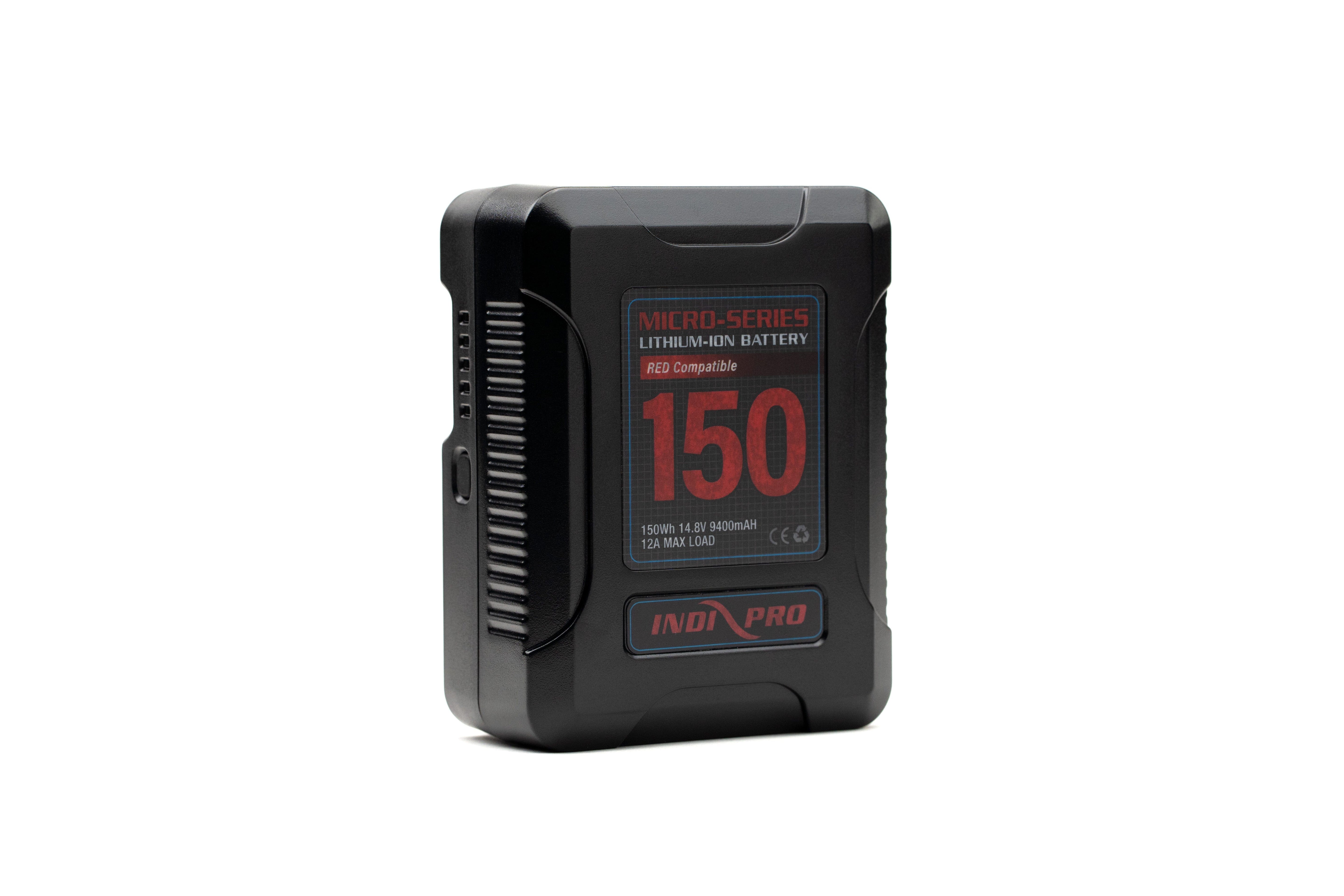 Indipro Micro Series 150Wh V-Mount Lithium-Ion Battery (RED Compatible) Micro-Series Batteries Indipro 