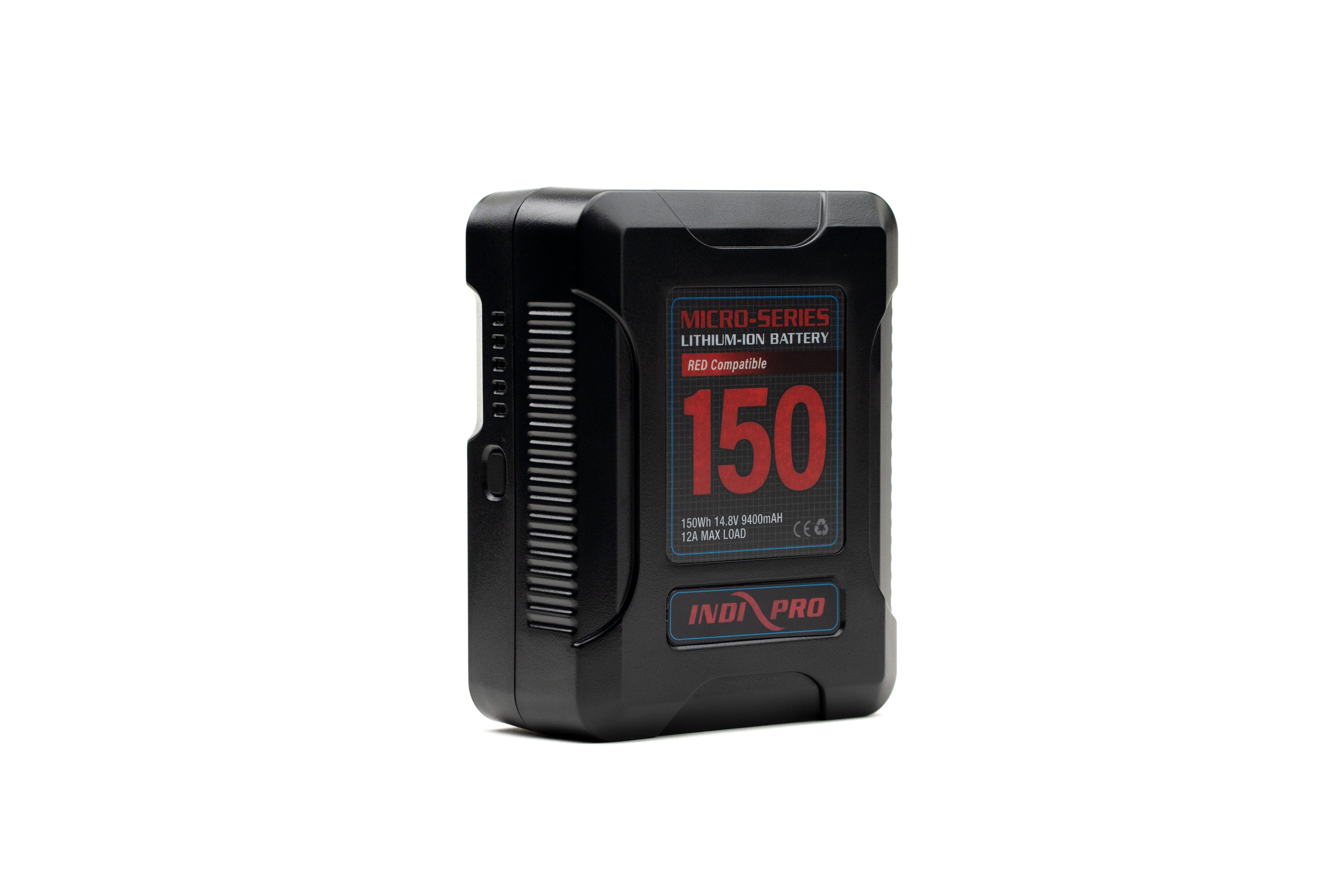 Indipro Micro Series 150Wh V-Mount Lithium-Ion Battery (RED Compatible) Micro-Series Batteries Indipro 