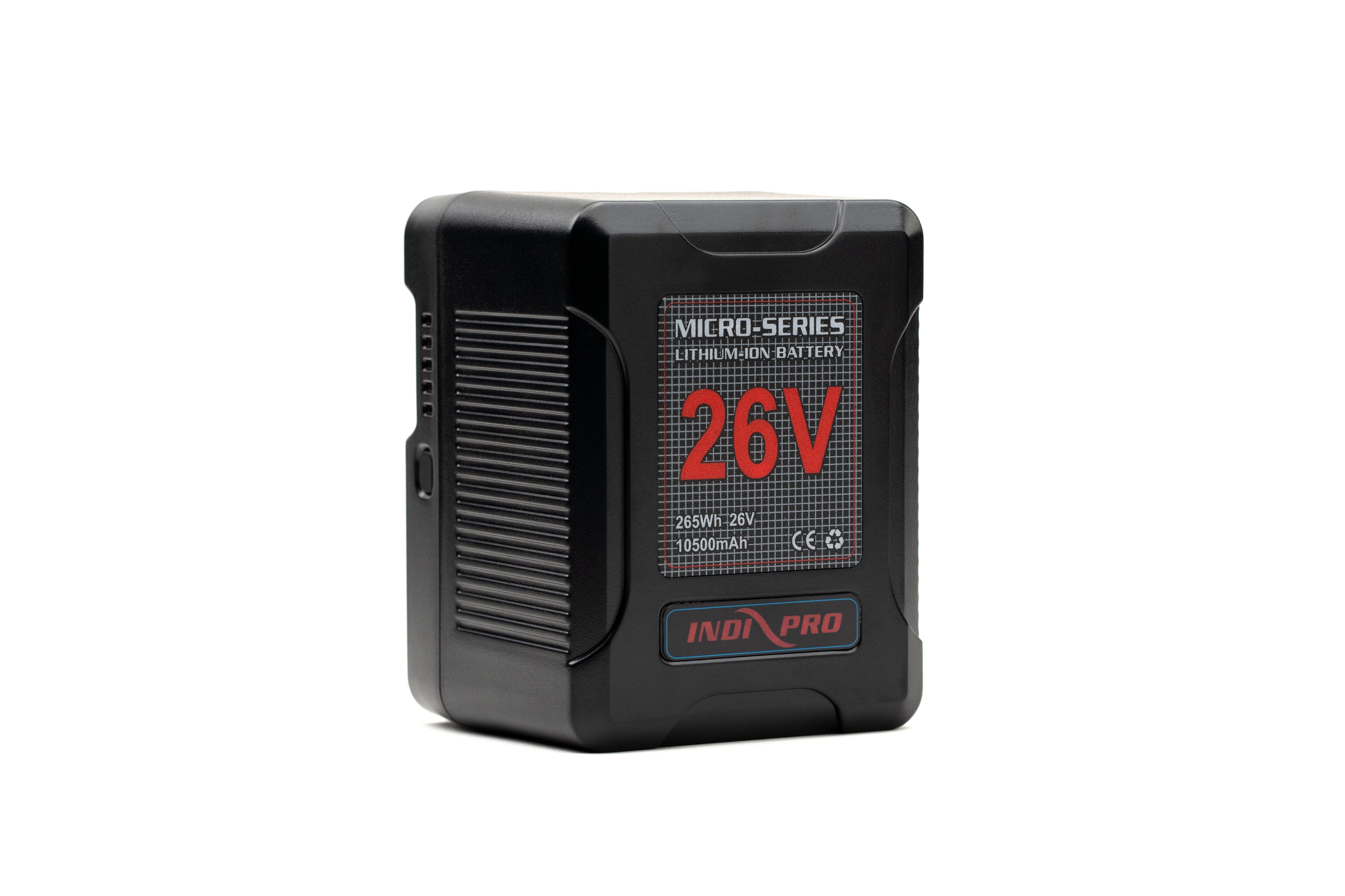 Indipro Micro-Series 26V 265Wh V-Mount Lithium-Ion Battery Micro-Series Batteries Indipro 