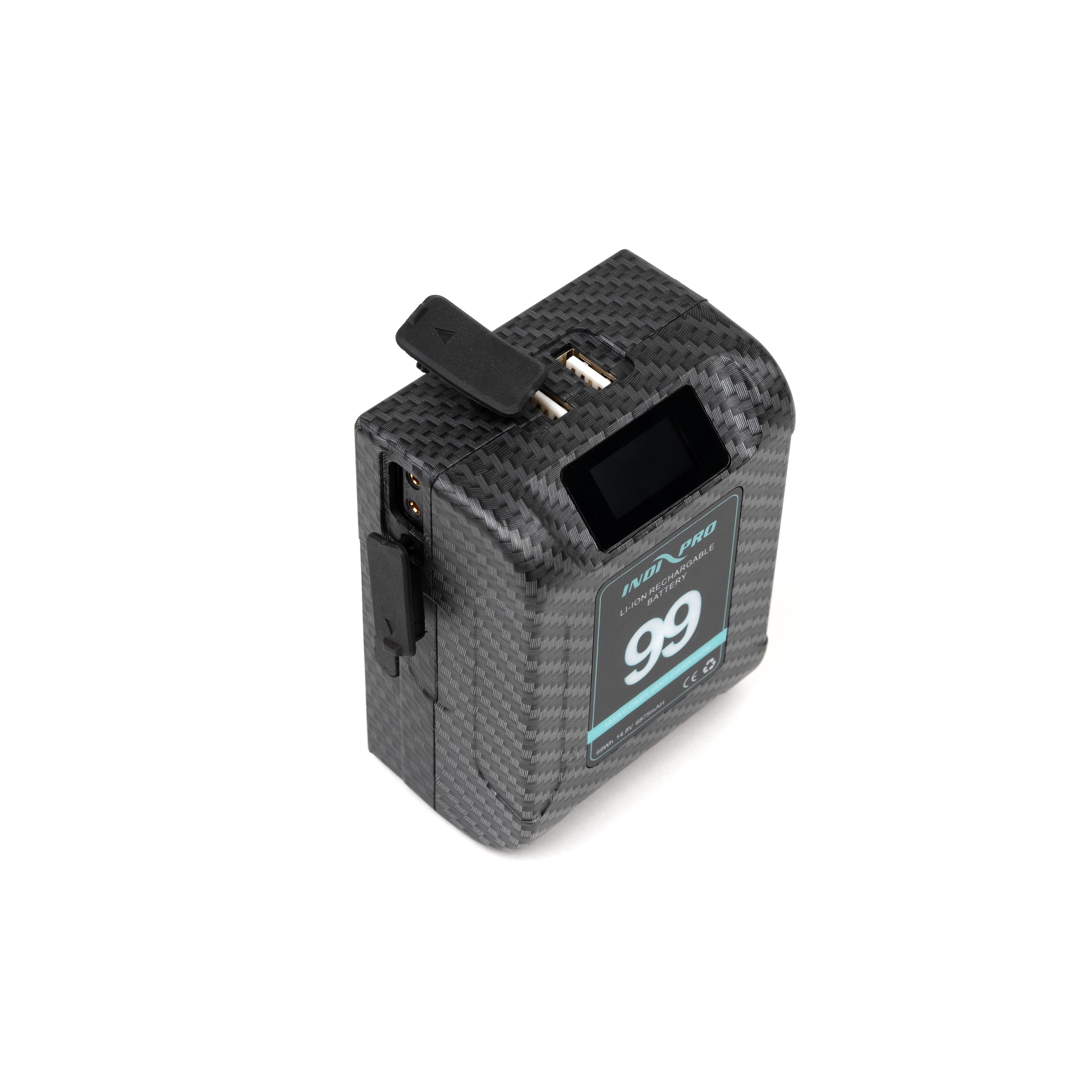 Indipro Open Box Alpha Series 99Wh V-Mount Lithium-Ion Battery (Carbon Fiber Color) Alpha Series Batteries Indipro 