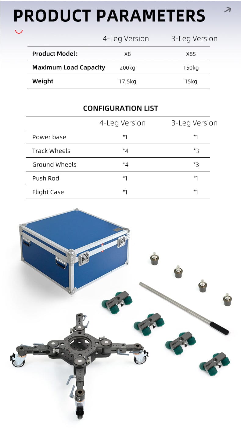 NS Turtle Base-4 Leg Version Set (incl. Transport Case) NSH NSH 