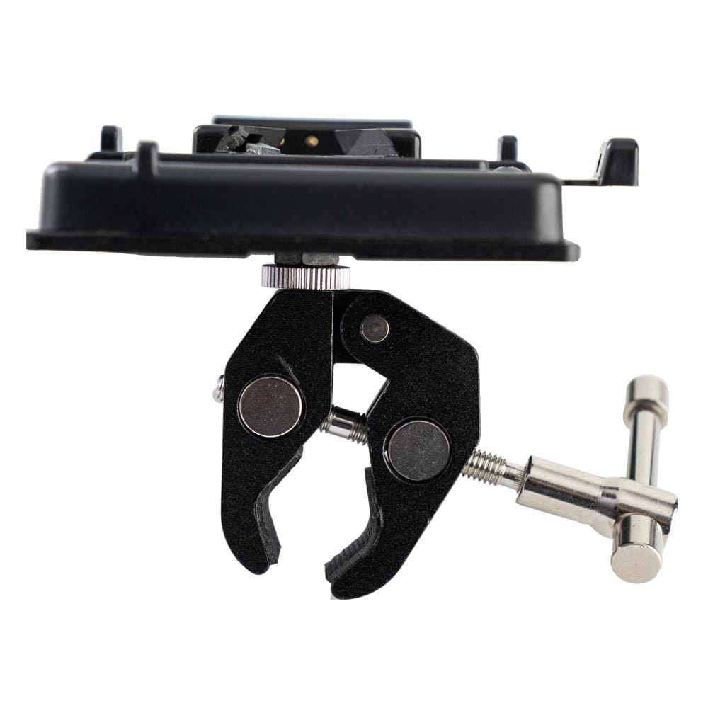 V-Mount Battery Adapter Plate with D-Tap Output and Mounting Clamp Indipro Tools 