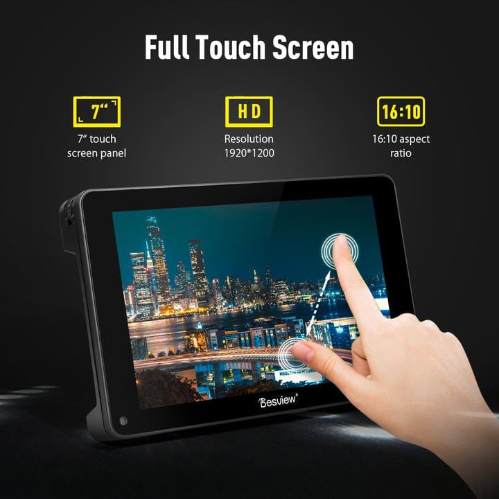 R7SII On-Camera Monitor Desview 