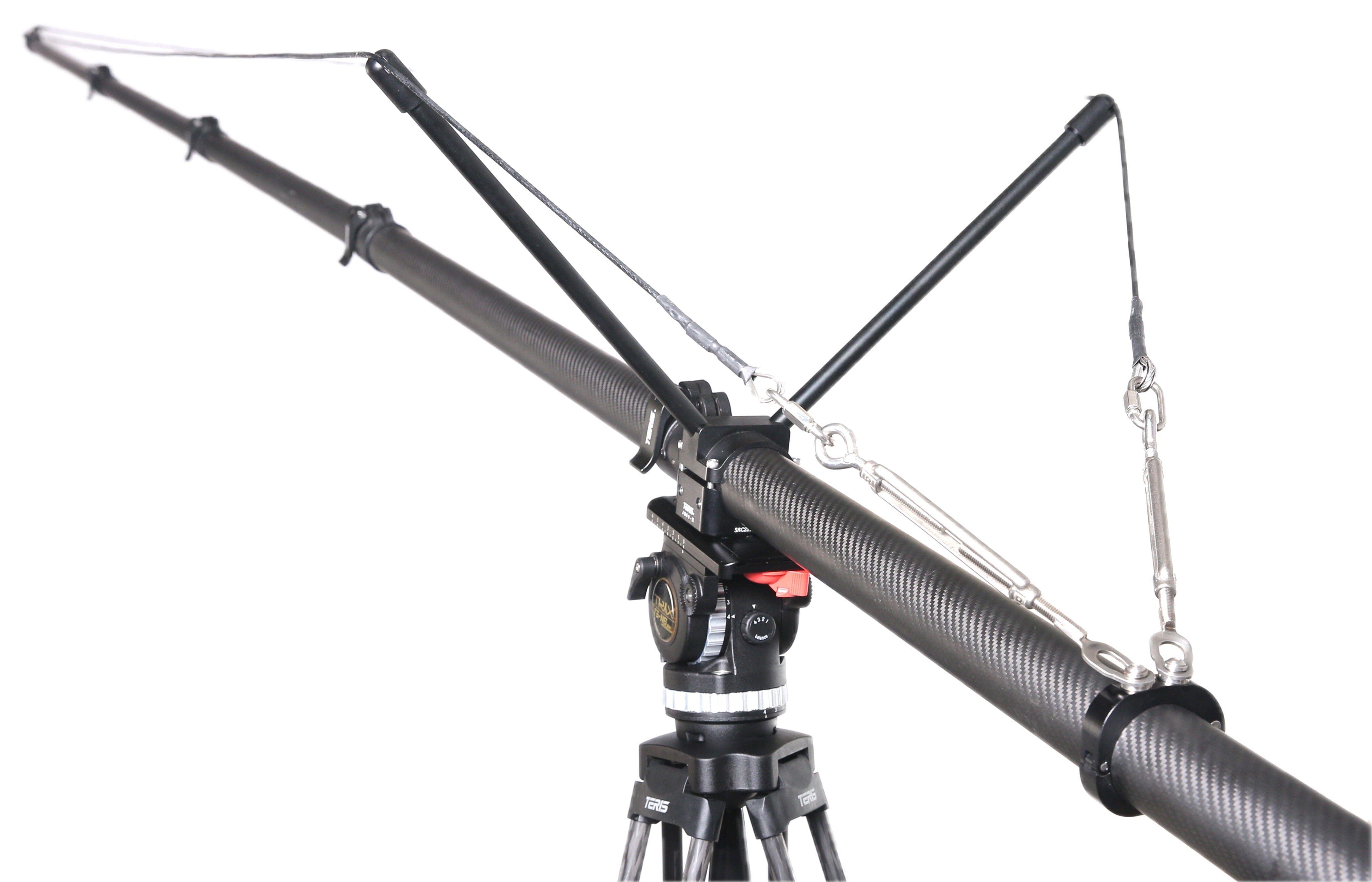 Teris JQ50-III Carbon Fiber Mini Jib for Select DJI & Zhiyun Gimbals Mini Jib, extra Indipro 