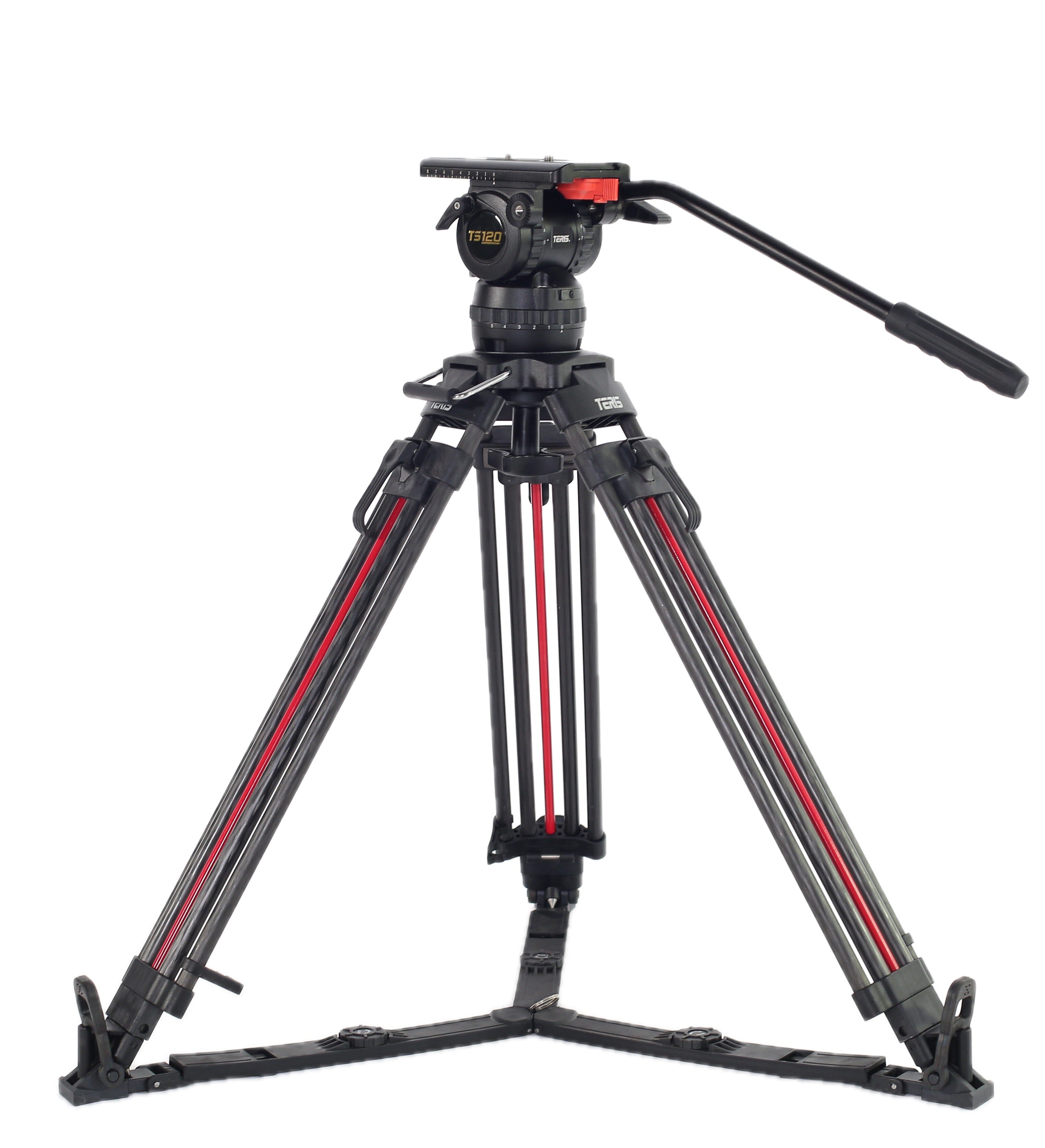 Teris TS120CF-Q Fluid Head & Tripod Kit (Carbon Fiber) Fluid Head & Tripod Kit Indipro 