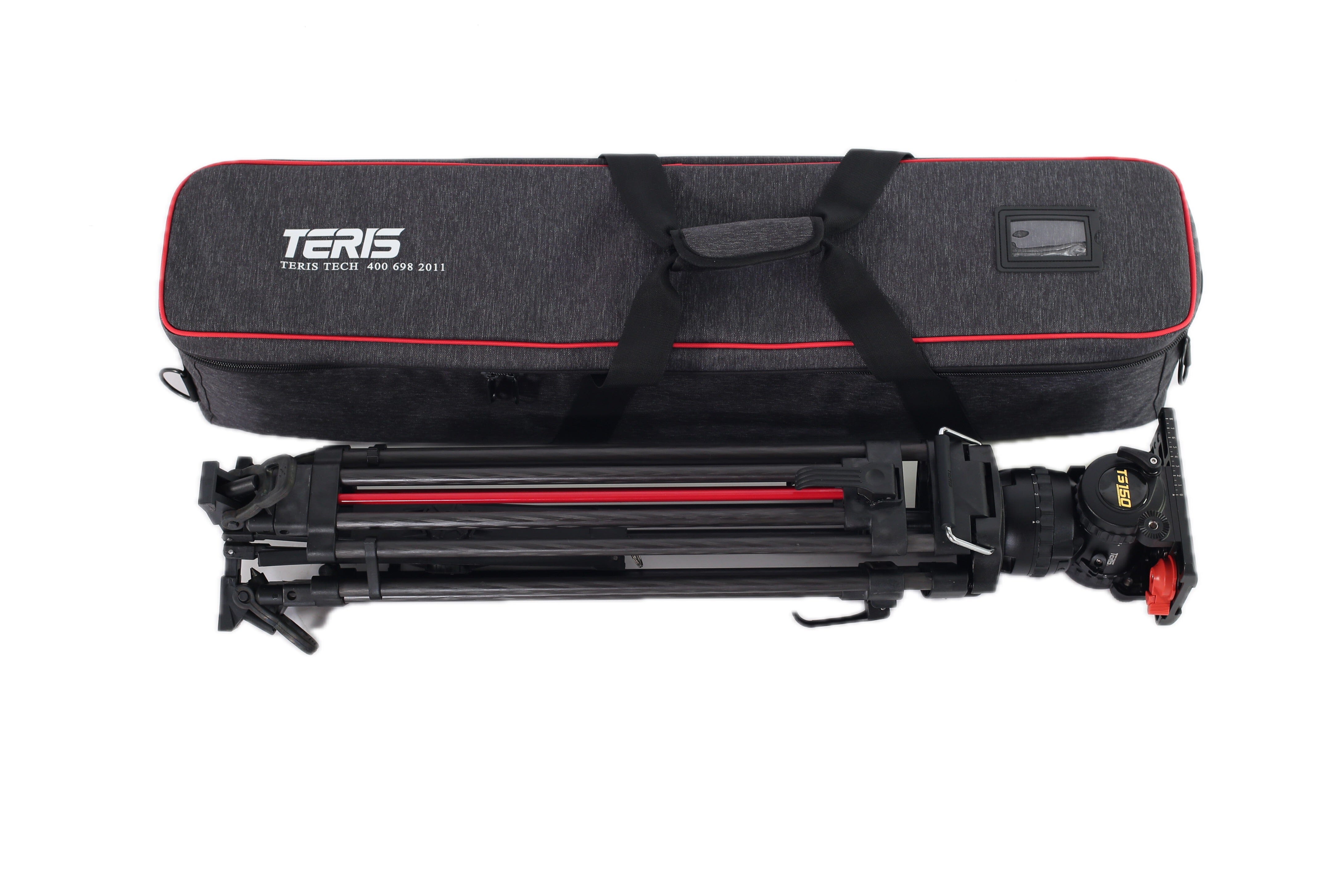 Teris TS150CF-Q Fluid Head & Tripod Kit (Carbon Fiber) Fluid Head & Tripod Kit Indipro 