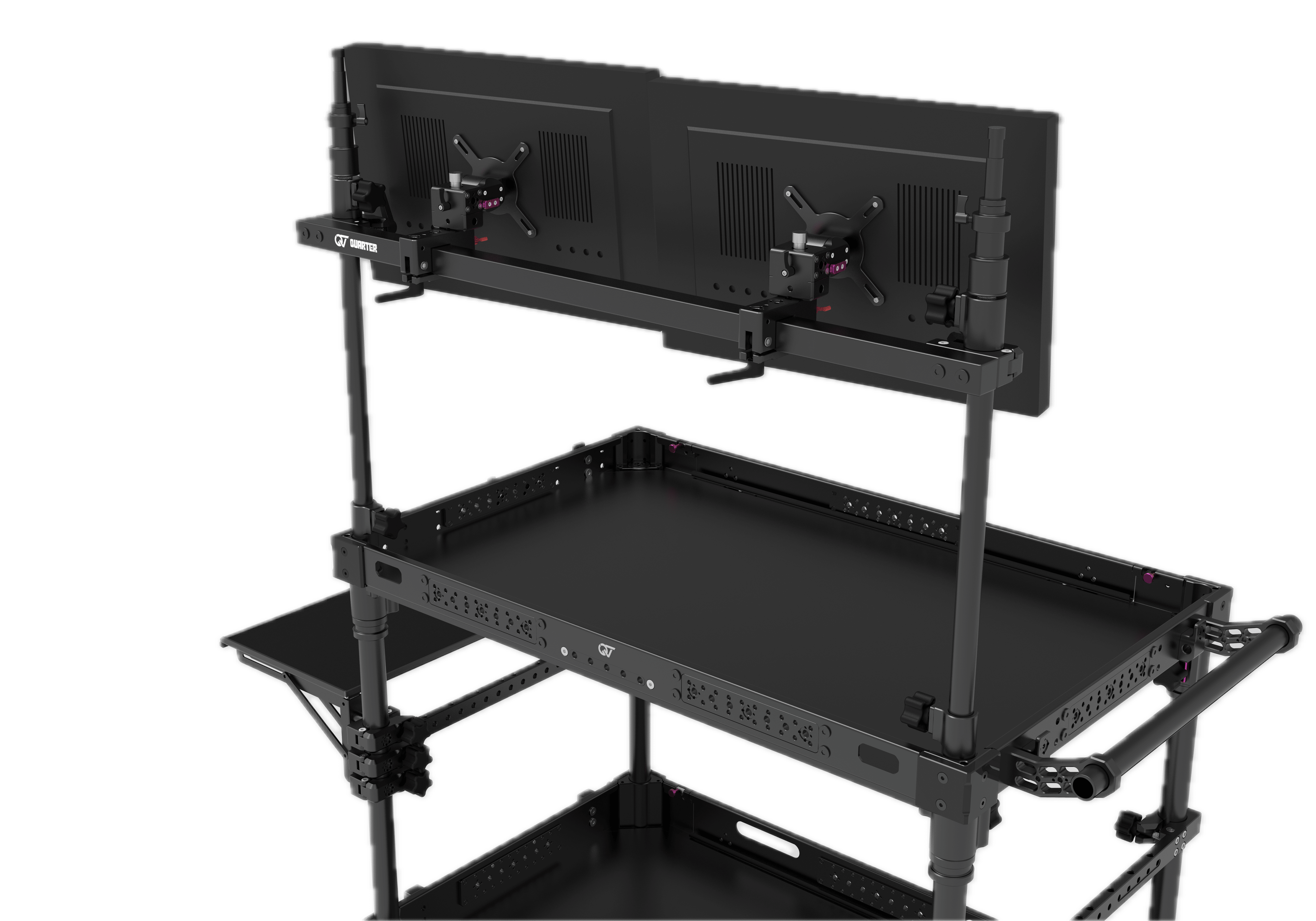 VGA x Quarter Multi-Monitors Mounting System Production Cart Accessories VGA 