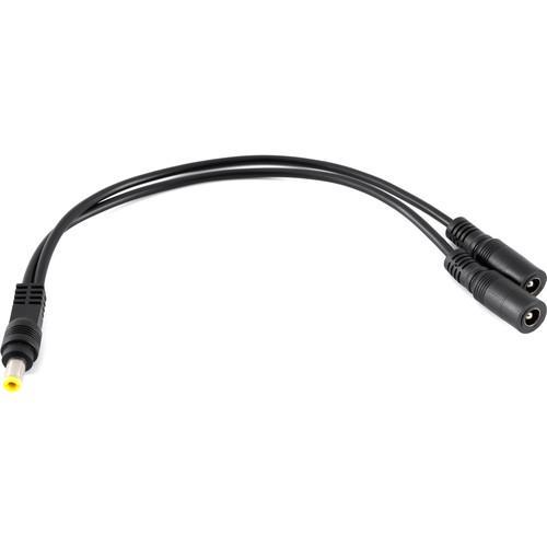 2.5mm Male Power Cable to Dual 2.5mm Female Connectors (10", Non-Regulated) Splitter Power Cables Indipro 