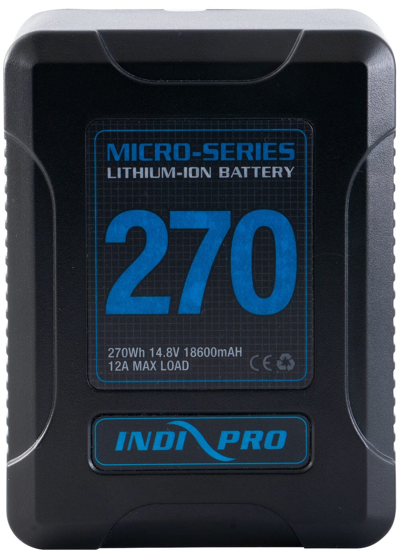 2x Micro-Series 270Wh V-Mount Li-Ion Batteries and Dual V-Mount Battery Charger Kit Indipro Tools 