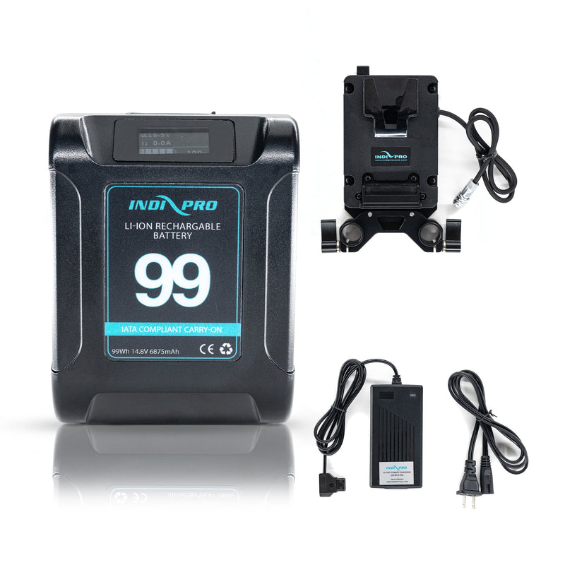Alpha Series 99Wh V-Mount Li-Ion Battery (Black) Blackmagic Pocket Cinema Camera 4K/6K/ 6K Pro Kit BMD Pocket 4K/6K Indipro 