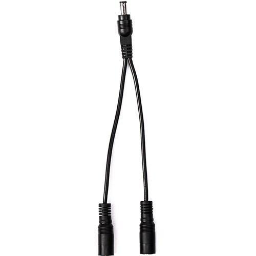 Refurbished 2.1mm Male Power Cable to Dual 2.1mm Female Connectors (6", Non-Regulated) Indipro 