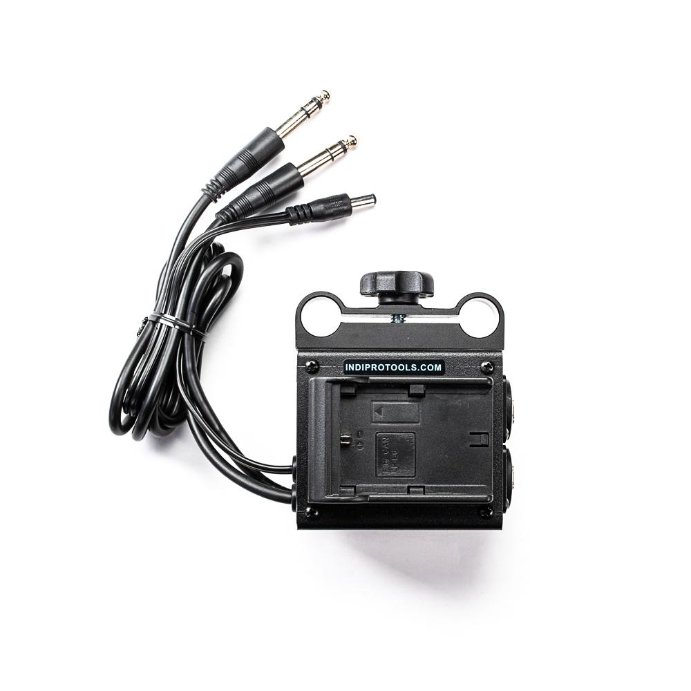 Refurbished Power Grid & XLR Audio Box with Dual LP-E6 Plates for Blackmagic Cinema Cameras Indipro 