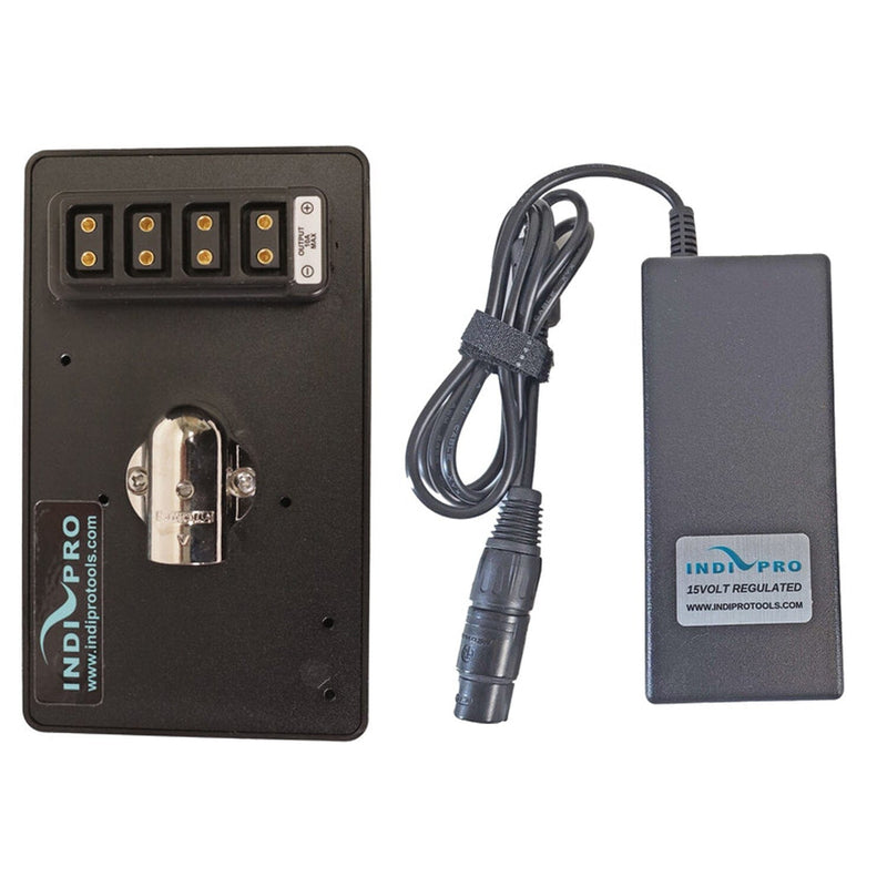 Battery Eliminator Plate with 15V Power Supply Kit Battery Plate & Power Supply Indipro Tools 