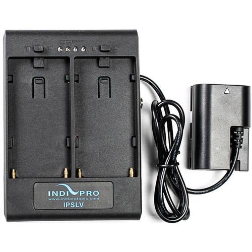 Dual Sony L-Series Power Adapter to Canon LP-E6 type Dummy Battery w/ 1/4-20 Insert LP-E6 Powered Devices Indipro 