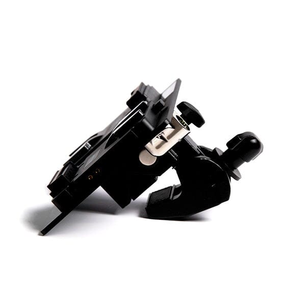 Dual V-Mount Adapter Plates w/ 4-Pin XLR Connector to Locking Clamp Indipro Tools 
