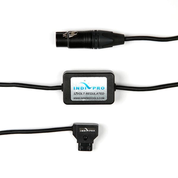 Open Box 12 Volt D-Tap Converter with 4-Pin Neutrik XLR Connector (32") Indipro 