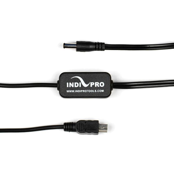 Open Box 2.5mm Male Power Cable to Mini USB Cable 5 VDC (24", Regulated) GOPro HERO3, HERO3+,HERO4 Indipro 