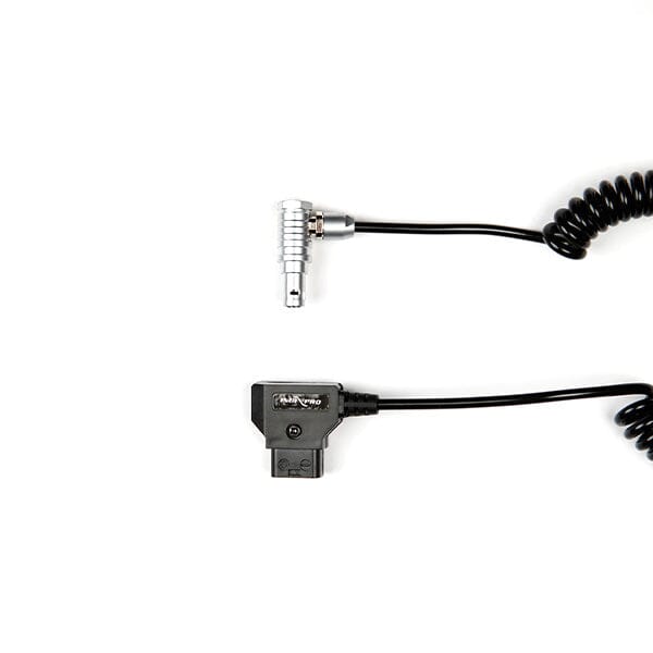 Open Box Coiled D-Tap to 2-Pin LEMO-Type Power Cable for RED KOMODO (12-36") Komodo Indipro Tools 