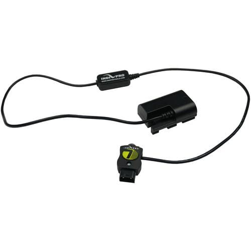 SafeTap Connector Cable to Canon LP-E6 type Dummy Battery (28", Regulated) LP-E6 Powered Devices Indipro 