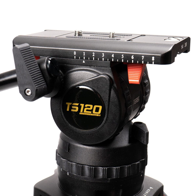 Teris TS120CF-Q Fluid Head & Tripod Kit Fluid Head & Tripod Kit Teris 