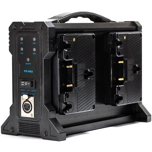 Quad Gold-Mount Battery Charger with XLR Indipro 