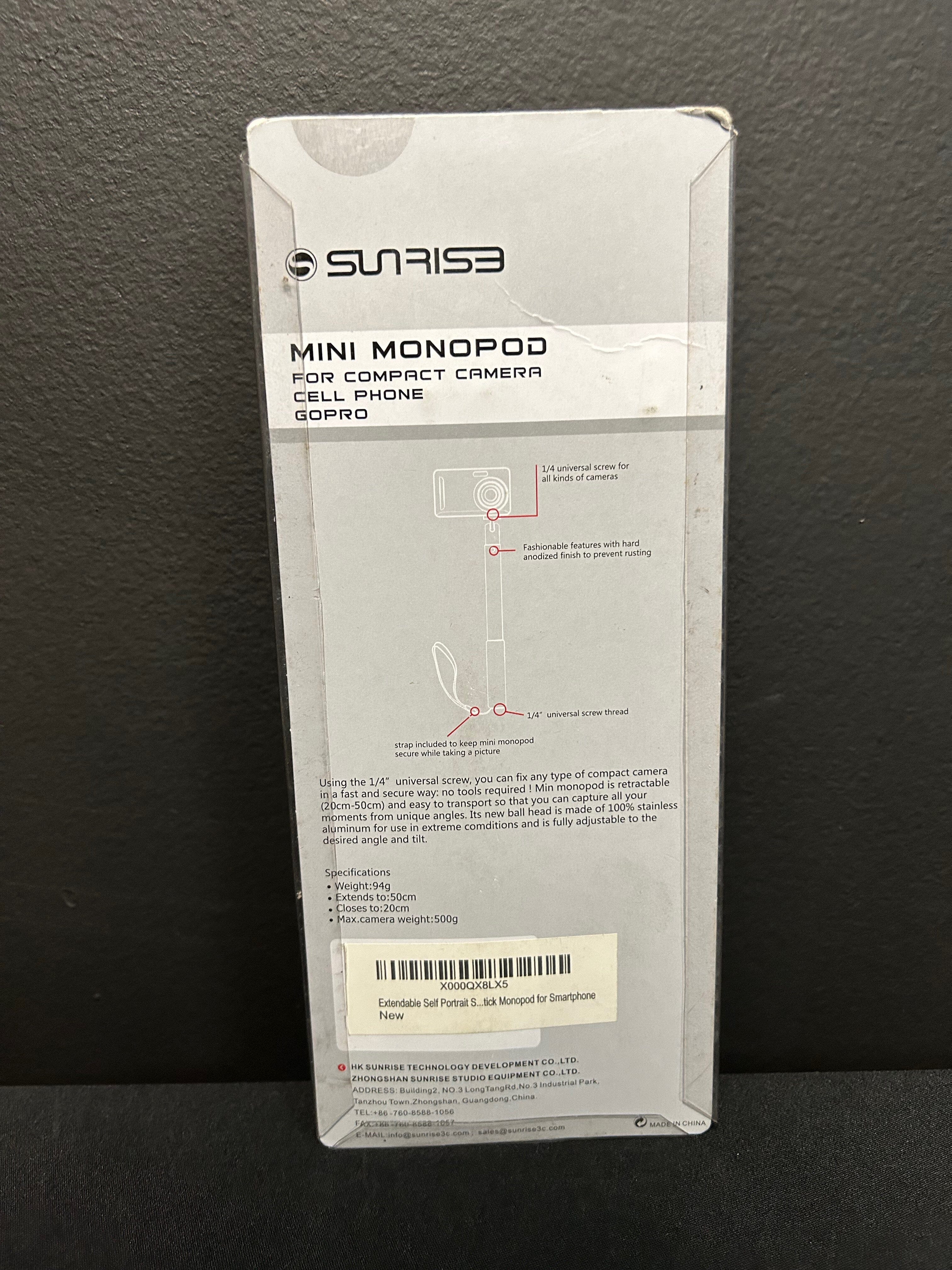 SUNRISE MINI MONOPOD (8"-20") Mini Monopod Indipro 